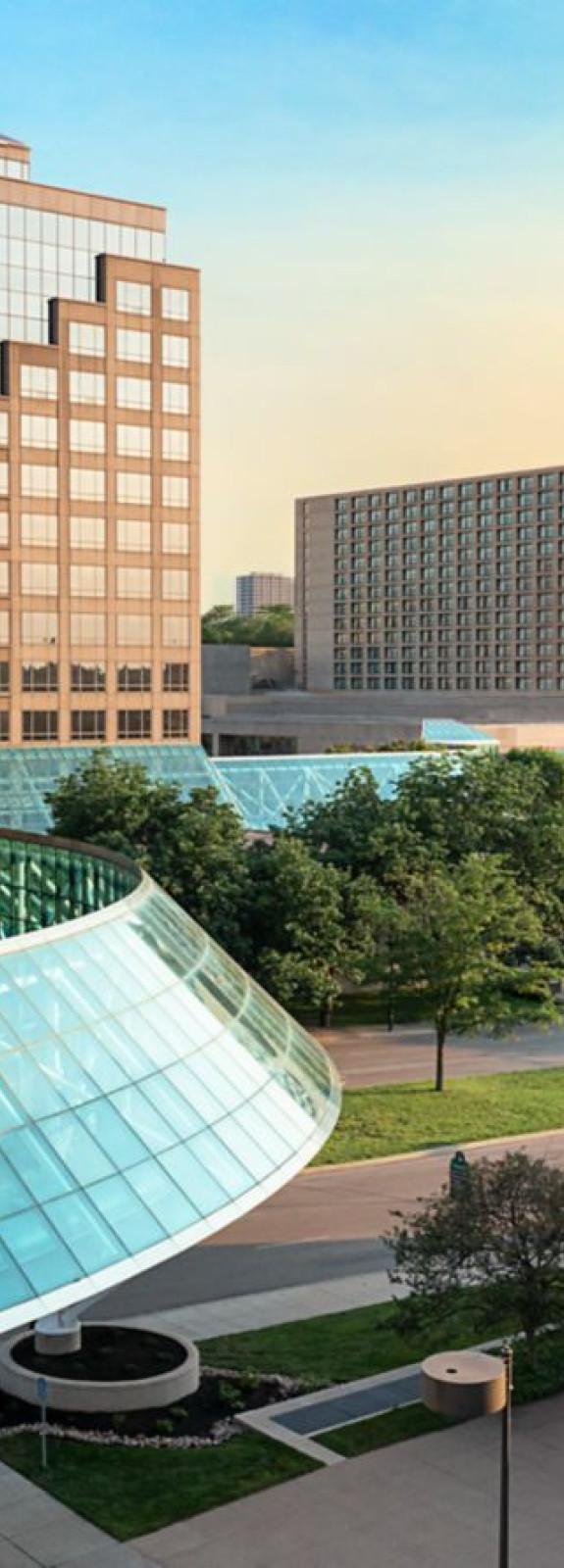 Crown Center Hotel with sky bridge