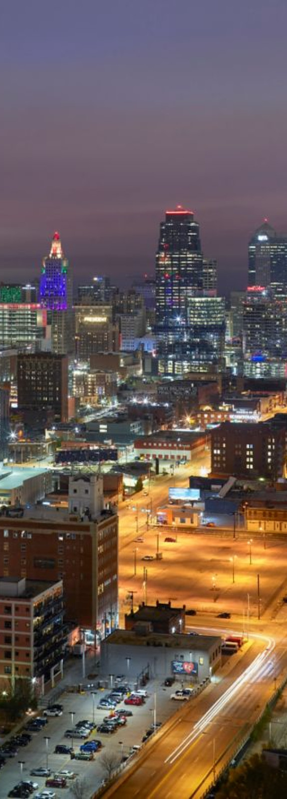 Kansas City Night Sky View
